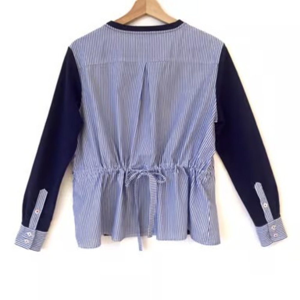 Vineyard Vines Women’s NWT Pullover Blue/White Drawstring Sweatshirt Large(B011)